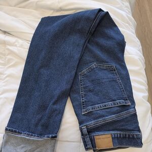 American Eagle Outfitters Men's Straight Dark Blue Denim Jeans